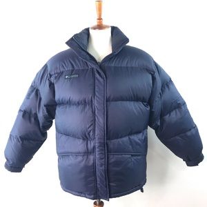 Columbia Dark Navy Women's Down Puffer Coat Size M